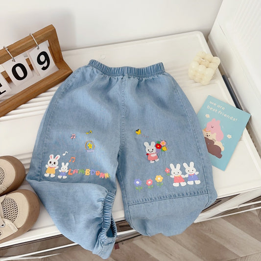 Rainbow Garden Denim Pants