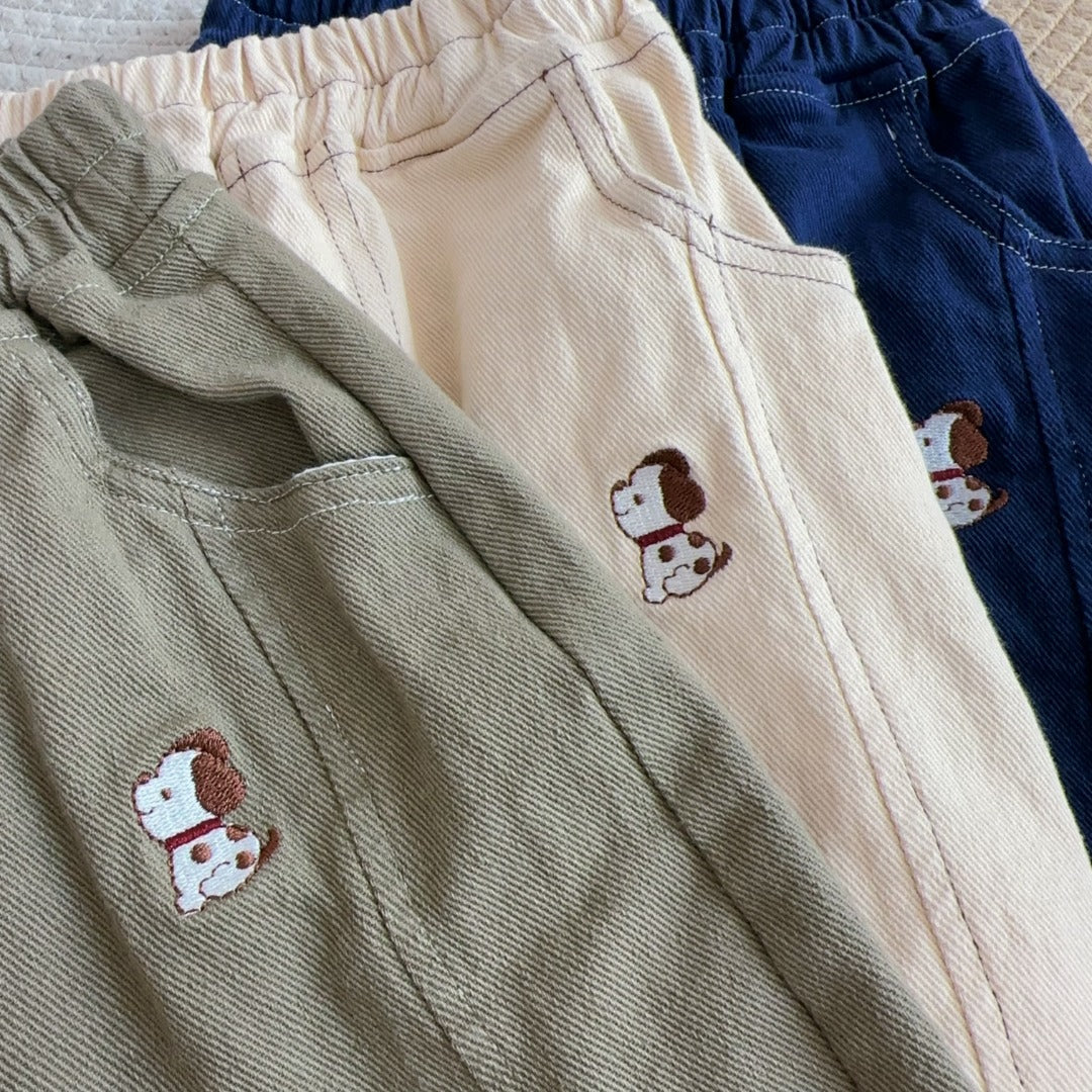 Puppy Corduroy Pants