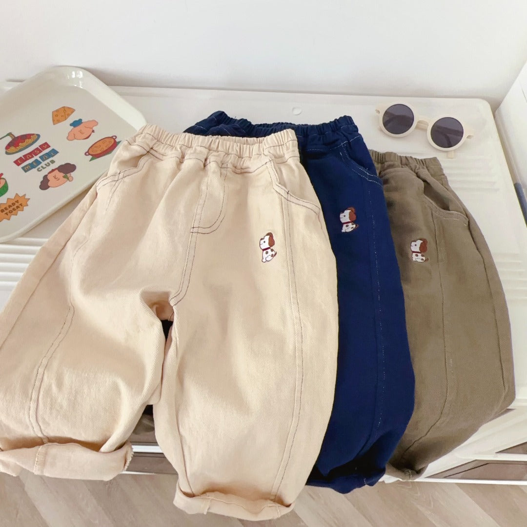 Puppy Corduroy Pants