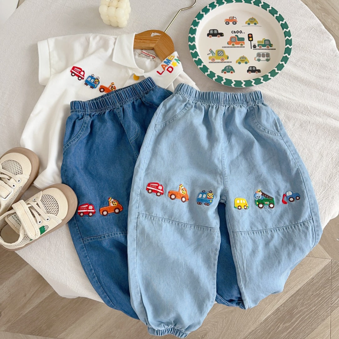 Car Parade Denim Pants