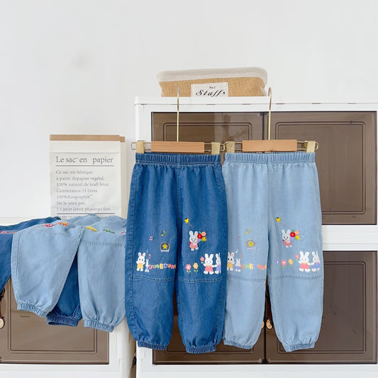 Rainbow Garden Denim Pants