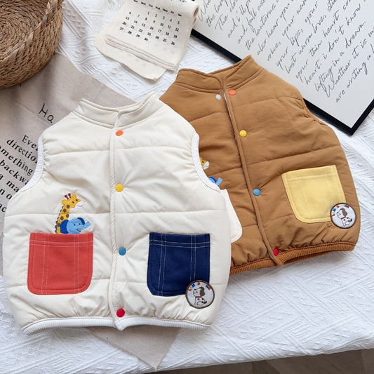Animal Pocket Puffer Vest