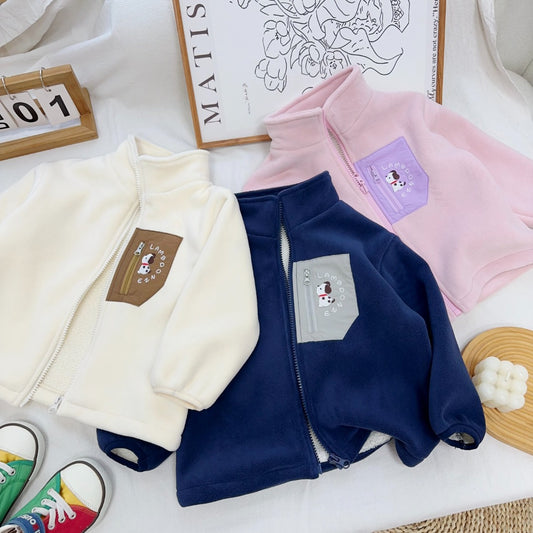 Puppy Pocket Fleece Zip-Up