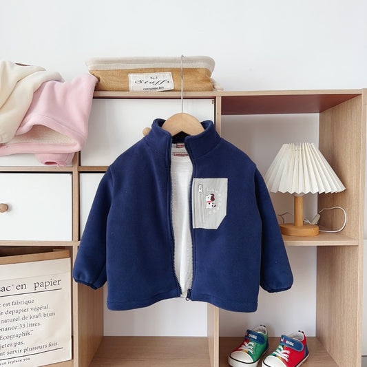 Puppy Pocket Fleece Zip-Up