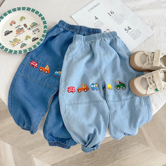 Car Parade Denim Pants