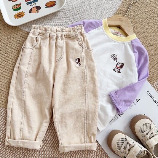 Puppy Corduroy Pants