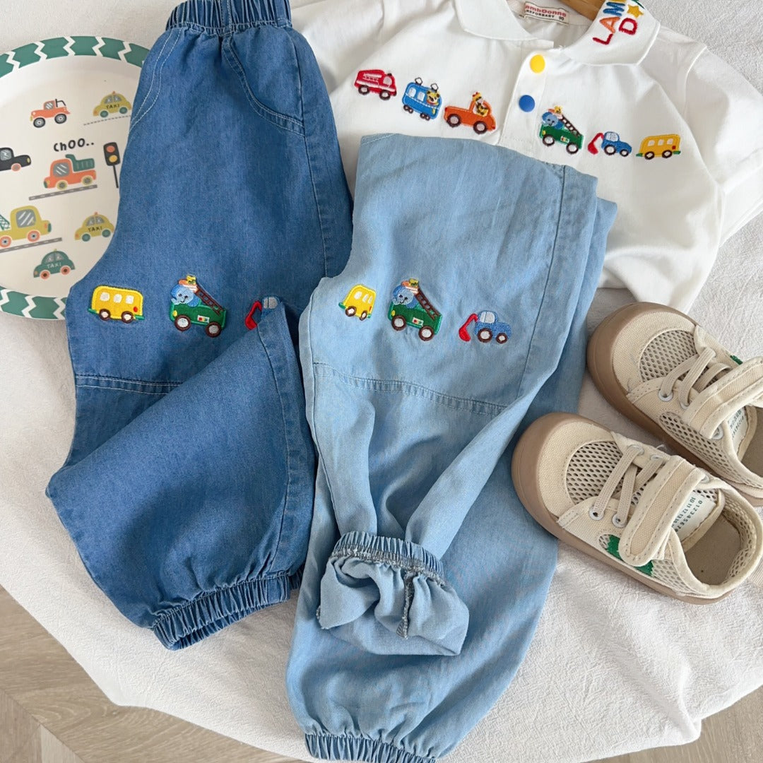 Car Parade Denim Pants