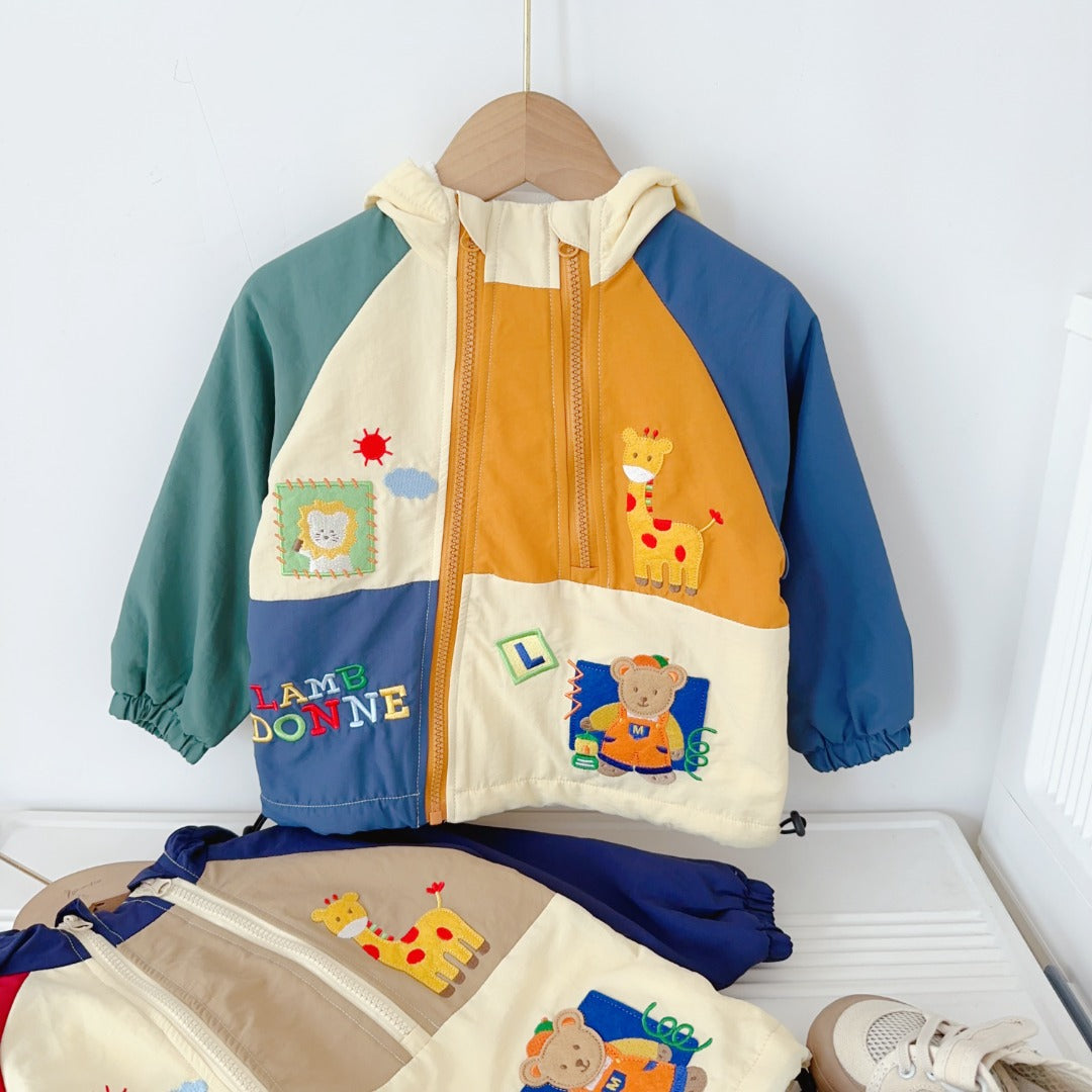 Animal Patch Windbreaker