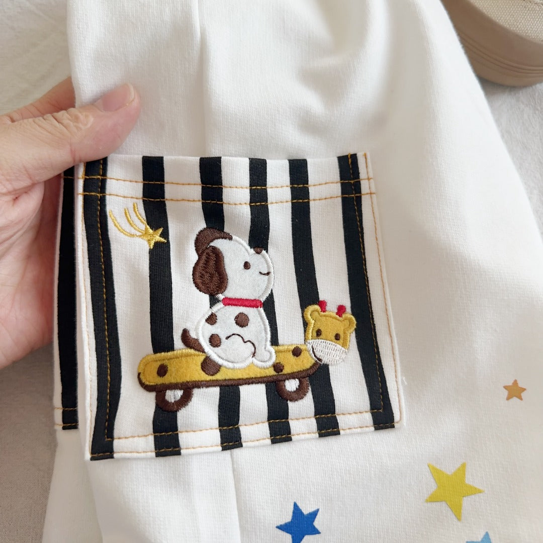 Puppy & Stars Pocket Shorts