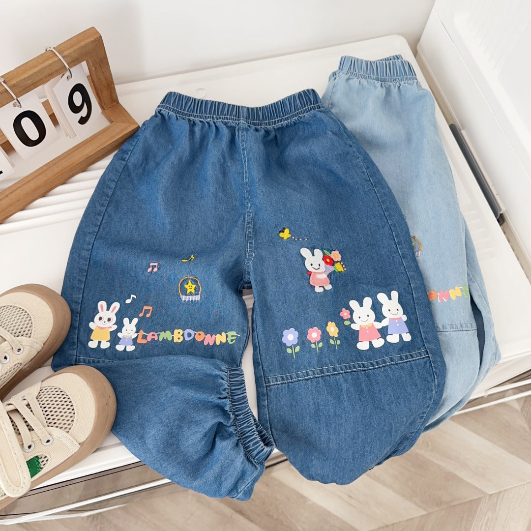 Rainbow Garden Denim Pants