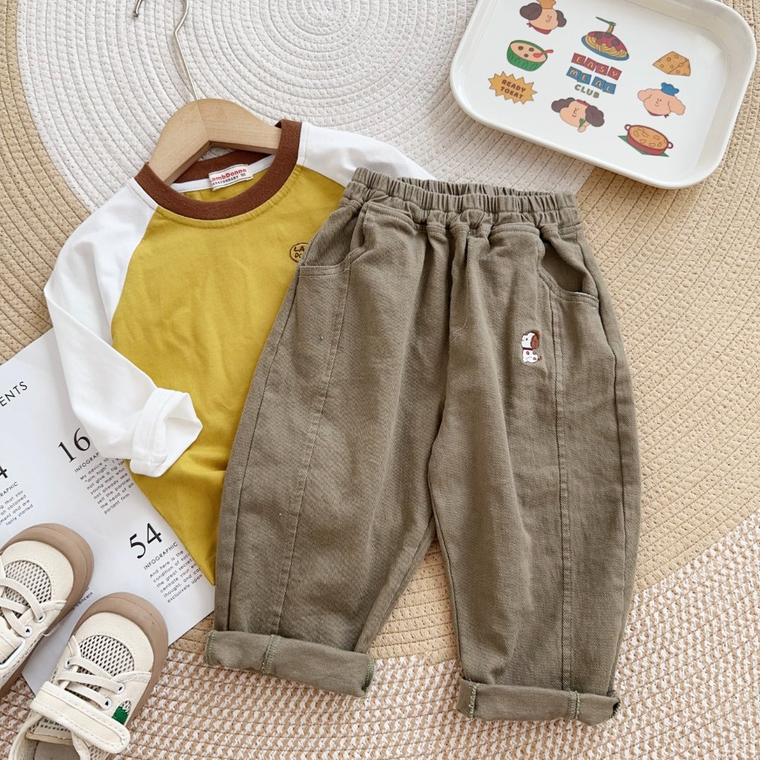 Puppy Corduroy Pants