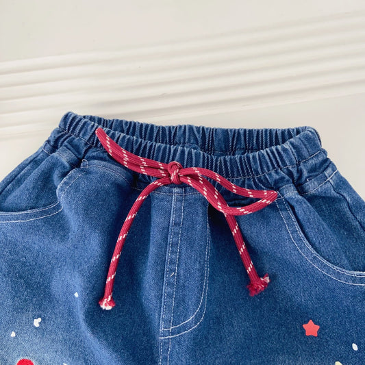 Smiling Dachshund Denim Pants