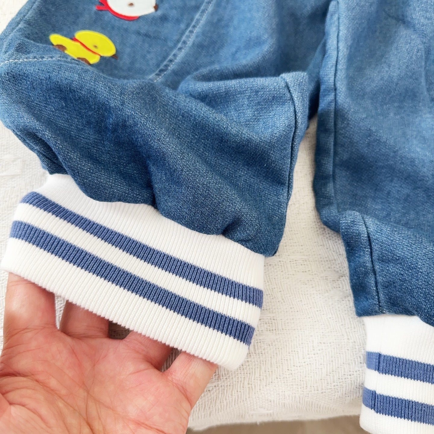 Happy Steps Denim Cuff Joggers