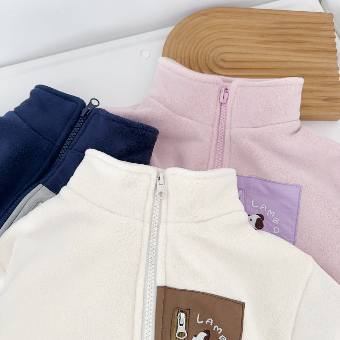 Puppy Pocket Fleece Zip-Up