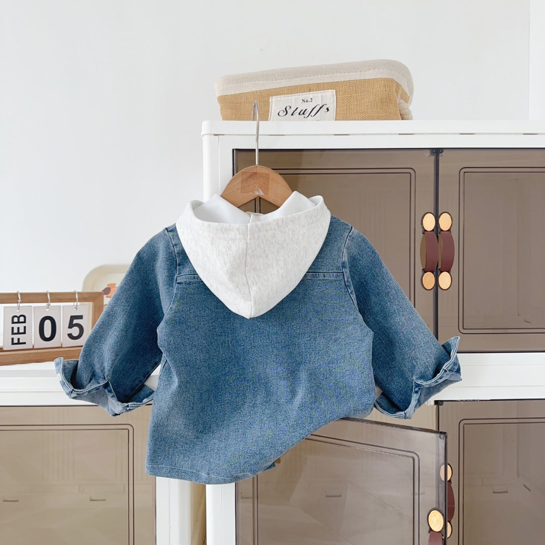 Dachshund Hooded Denim Jacket